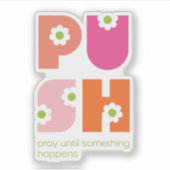 何かがガーリー祈ピンクオレンジになるまで シール (正面)