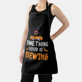 何かがハロウィーンを生み出しているおもしろい エプロン (インサイチュ)