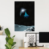 何かが外に出ている ポスター (ホームオフィス)