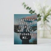 何かが引用文を変える ポストカード (スタンド正面)