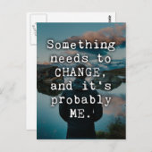 何かが引用文を変える ポストカード (正面/裏面)