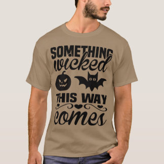 何かが彼のハロウィンおもしろい Tシャツ