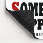 何かが祈起こるまで押す マウスパッド (コーナー)