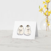 何かが起きたらいいのに!パグ悔やみや弔慰カード カード (黄色い花)