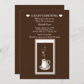 何かが起こる ティーパーティー(またはコーヒーパーティー)招待状 招待状 (正面/裏面)