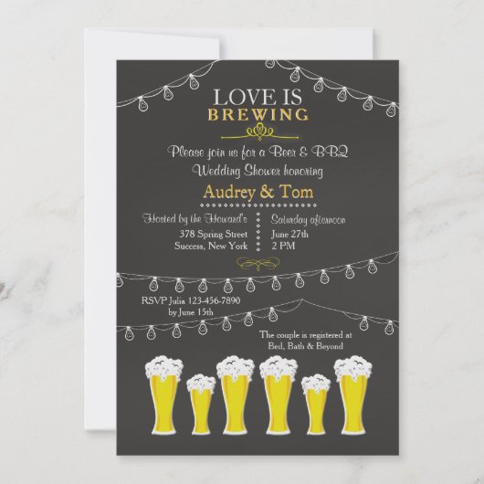 何かが醸し出カスタマイズす 招待状 (正面)