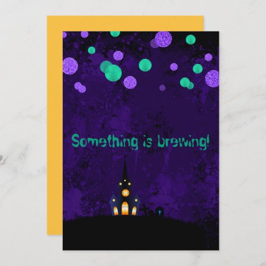 何かが醸造ハローウィンパーティ招待状 招待状 (正面/裏面)