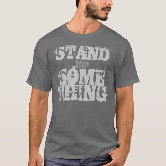 何かに対して立ち上がれ Tシャツ (正面)