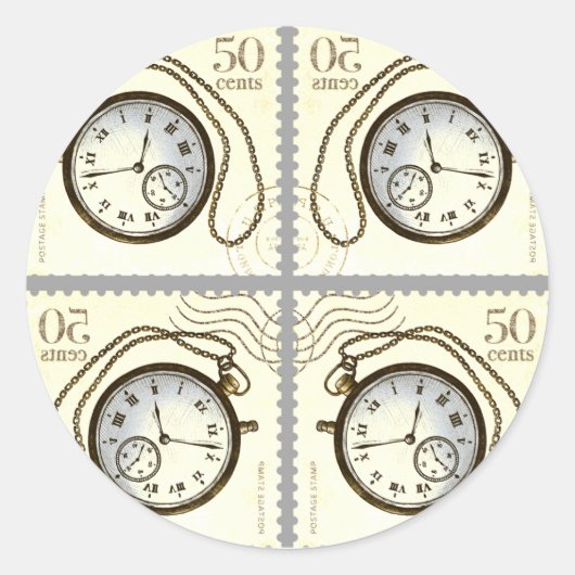 何かに貼り付ける時間！ ラウンドシール (正面)