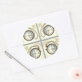 何かに貼り付ける時間！ ラウンドシール (封筒)