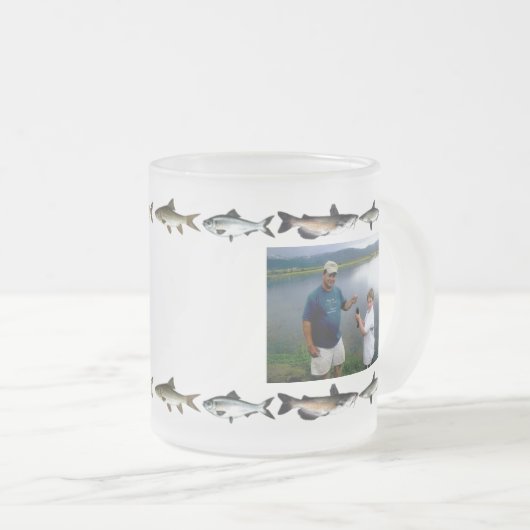 何かはなま臭くパーソナライズな曇らされたマグです フロストグラスマグカップ (正面右)