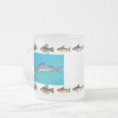 何かはなま臭くパーソナライズな曇らされたマグです フロストグラスマグカップ (正面左)