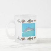 何かはなま臭くパーソナライズな曇らされたマグです フロストグラスマグカップ (左)