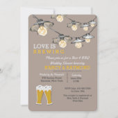 何かは2つのウェディングシャワーの招待状を醸造しています 招待状 (正面)