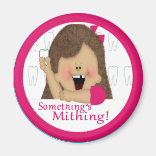 何かはMithingです! 女の子 マグネット