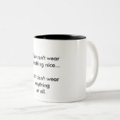 何かもしいいものを衣服できない… ツートーンマグカップ (正面右)