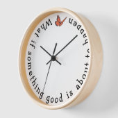 何かもしいい丸い時計 壁時計 (傾斜)