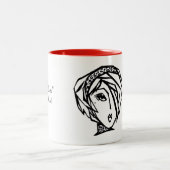 何かもしいい事は言えない、言えフランスの ツートーンマグカップ (中央)