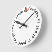 何かもしいい時計 ラウンド壁時計 (傾斜)