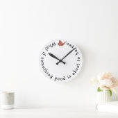 何かもしいい時計 ラウンド壁時計 (ホーム)