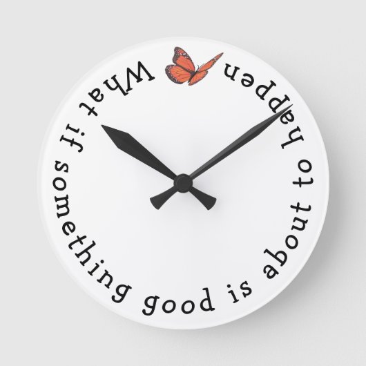 何かもしいい時計 ラウンド壁時計 (正面)