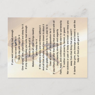 何かもし悪いカードと引用文が欲しい ポストカード