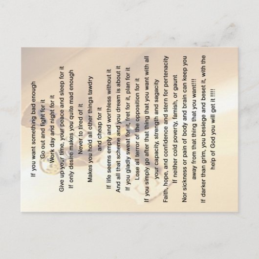何かもし悪いカードと引用文が欲しい ポストカード (正面)