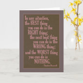 「何かやる気を起こさせるする」引用文グリーティングカード カード (黄色い花)