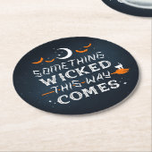 何かよこしまな方法来紙コースター ラウンドペーパーコースター (アングル)