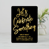 何かをお祝いしよう 箔招待状 (立ち正面)