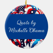 何かをする | カマラ2024の投票 セラミックオーナメント (裏面)