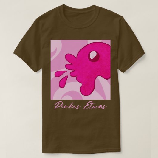 何かをピンク色にする Tシャツ (デザイン正面)