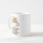 何かを予測する前にコーヒーを Groundhog Day コーヒーマグカップ (正面左)