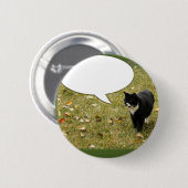 何かを子猫言って下さい 缶バッジ (正面&裏面)