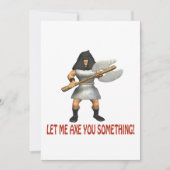 何かを思い付かせて下さい 招待状 (正面)