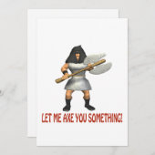 何かを思い付かせて下さい 招待状 (正面/裏面)