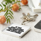 何かを支持する キーホルダー (側面)