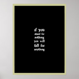 何かを支持する ポスター