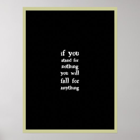 何かを支持する ポスター (正面)