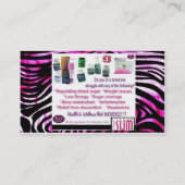 何かを網状組織の名刺今日して下さい 名刺 (裏面)