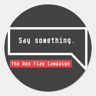 何かを言うステッカー(バブル引用文) ラウンドシール