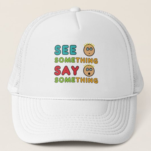 何かを言う言葉を見る キャップ (正面)