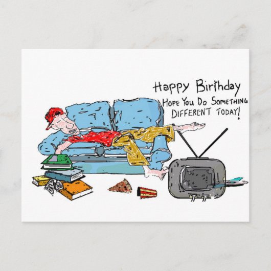 何かを違う誕生日 ポストカード (正面)