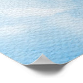 何かエレガント青いブライダルシャワーへようこそ ポスター (角)