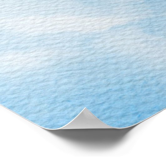 何かエレガント青いブライダルシャワーへようこそ ポスター (角)