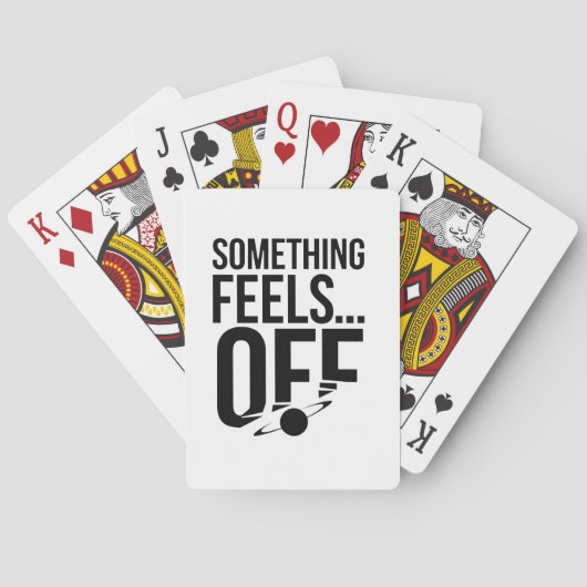 何かオフ感じに – Unsettled & Crypticメッセージ トランプ (裏面)