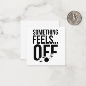 何かオフ感じに – Unsettled & Crypticメッセージ ノートカード (正面/裏面インサイチュ)