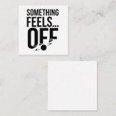 何かオフ感じに – Unsettled & Crypticメッセージ ノートカード (正面/裏面)