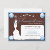 何かチョコレート、何か青いもの 招待状 (正面/裏面)