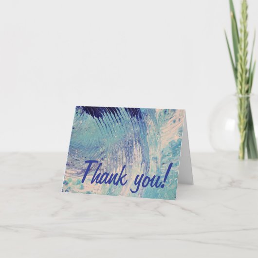 「何かビーチ、どこかで」 サンキューカード (正面)